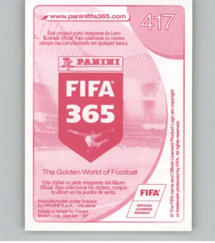 Vista 2 de Pegatinas Panini FIFA 365 2016-17 Central/Sudamérica #417 Manu Trigueros Villarreal - Adhesivo oficial de álbum de fútbol en estado crudo