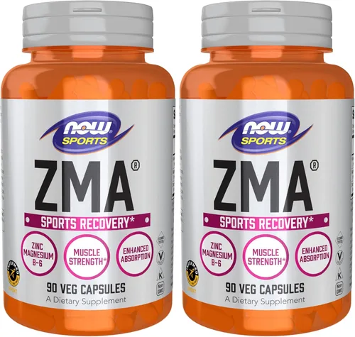 Vista 8 de NOW Foods Nutrición Deportiva, ZMA (Zinc, Magnesio y Vitamina B-6), Absorción Mejorada, Recuperación Deportiva*, 90 Cápsulas