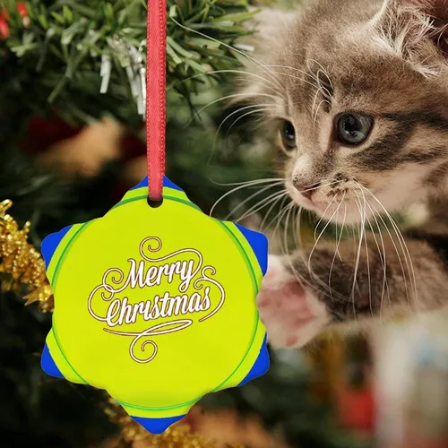 Vista 6 de Adornos de pelota de tenis para árboles de Navidad, adornos deportivos de Navidad personalizados 2022, adornos colgantes conmemorativos de Navidad