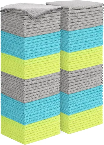 Vista 31 de AIDEA Paquete de 8 paños de limpieza de microfibra, toallas de microfibra suave para automóviles, trapos de limpieza absorbentes, sin pelusas, sin