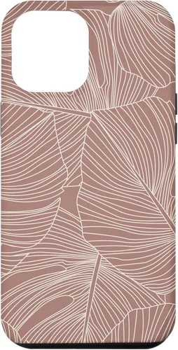 Vista 26 de Modern Minimal Neutral Tropical Monstera Leaf (Terracotta) Case for iPhone 17