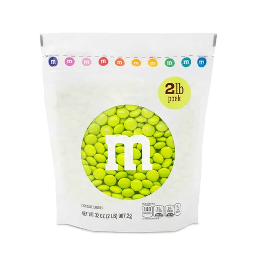 Vista 14 de M&M's - Bolsa de dulces de un solo color, de chocolate con leche, a granel.