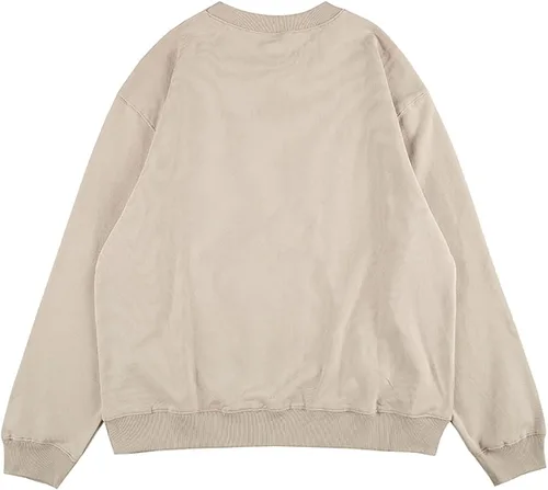 Vista 2 de Arnodefrance Sudaderas gráficas para hombre sudadera de algodón con estampado vintage sudadera con capucha y cuello redondo