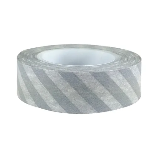 Vista 31 de Wrapables Cinta adhesiva japonesa a rayas Washi - Rayas cortas negras y multicolor