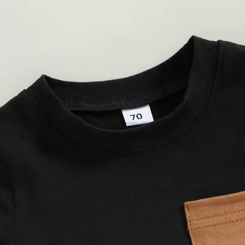 Vista 46 de Conjunto de camiseta de manga corta para bebé niño y niña, camiseta de manga corta, pantalones cortos casuales, ropa para recién nacidos, 6, 12, 18