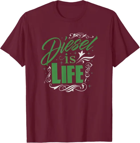 Vista 9 de Diesel is Life Roll Coal Diesels Truckers Smoke Camiseta Negro