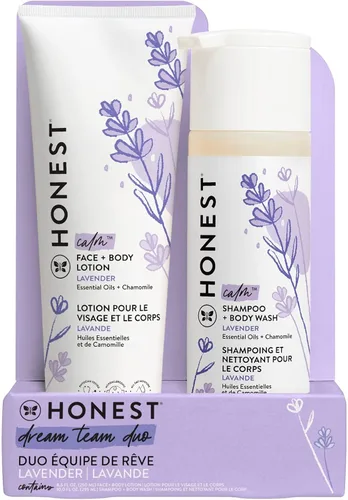 Vista 12 de The Honest Company Paquete de champú limpiador 2 en 1 y loción facial de gel corporal, suave para bebés de origen natural de cítricos vainilla