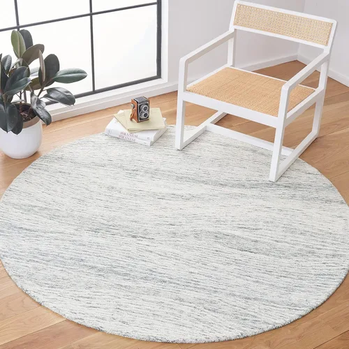 Vista 26 de SAFAVIEH Metro Collection - Alfombra decorativa de 2 x 3 pies, azul y marfil, diseño transicional, ideal para áreas de alto tráfico en pasillo, baño