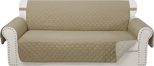 Vista 63 de Fundas para Silla Reclinable Reversibles Funda de Sofá para Mascotas Protector de Muebles Lazy Boy (Silla 23'', Beige/Beige)