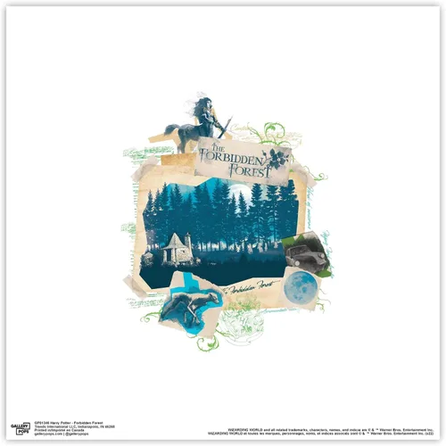 Vista 9 de Trends International Gallery Pops Harry Potter - Póster de pared de bosque prohibido, 12 x 12 pulgadas, versión enmarcada en negro Versión con marco