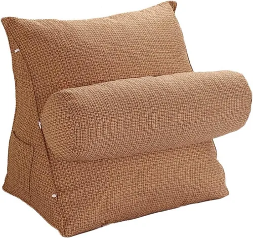 Vista 7 de Cojín triangular de cuña para cama, almohada de cuña para dormir, reflujo ácido, embarazo, respaldo ajustable para cama, almohadas de lectura