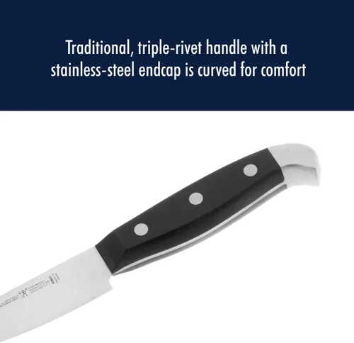 Vista 6 de HENCKELS Statement Razor-Sharp - Juego de cuchillos de chef de 2 piezas, diseño alemán informado por más de 100 años de maestría, negro/acero