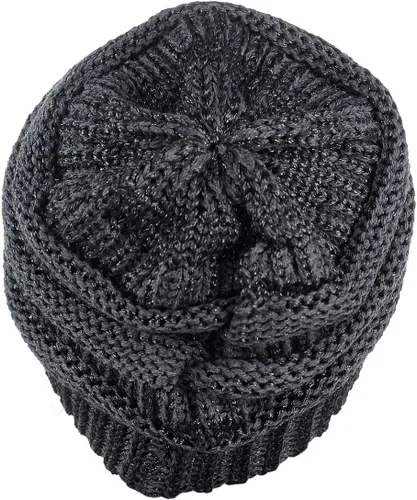 Vista 582 de C.C Trendy Warm Chunky Soft Stretch Cable Knit Beanie