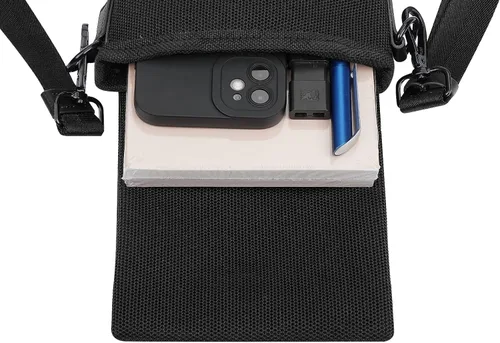 Vista 9 de Croogo Bolso bandolera casual para mujer, bolso de mensajero lateral antirrobo, bolso bandolera de moda para hombre, bolsa de viaje