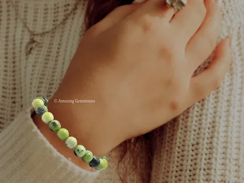 Vista 473 de Amazing Gemstone Crystal Bracelet for Women Men's Gifts - Protection Healing Crystal Bracelet - 8mm Gemstone Beaded Stretchable Bracelet Pulseras