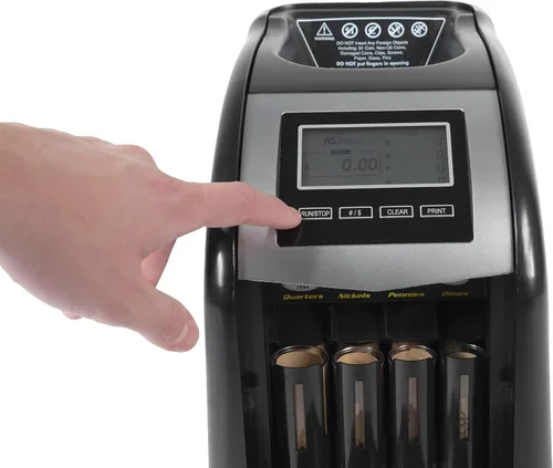 Vista 16 de Royal Sovereign Contador/clasificador eléctrico de monedas de 4 filas con tecnología patentada antiatascos y pantalla de conteo digital (FS-44N)