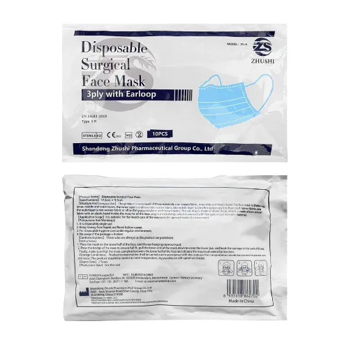 Vista 4 de 50 cubrebocas desechables de 3 capas, transpirables y cómodos, para hospitales, escuelas y salud pública.
