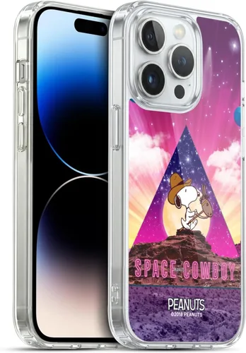 Vista 38 de Head Case Designs Funda de gel con licencia oficial de Peanuts Nebula Cactus Needles Snoopy Space Cowboy [protección de grado militar] compatible