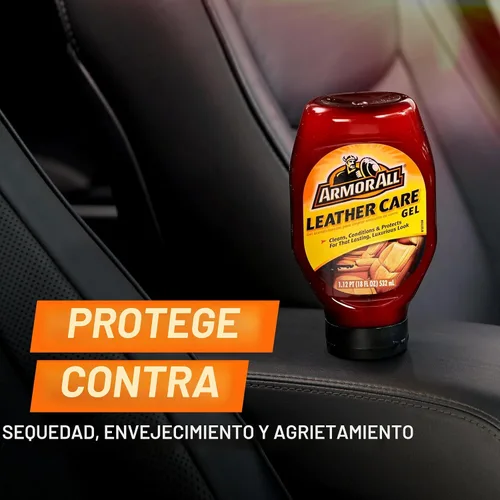 Vista 7 de Armor All 10961 gel para cuidado de cuero y paño de microfibra, gel para el mantenimiento de cuero , 18 onza