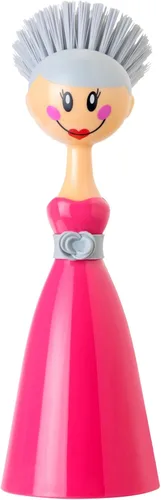 Vista 8 de Vigar Dolls Arandelle - Cepillo para platos con vestido estampado, 9-3/5 pulgadas