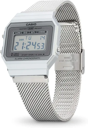 Vista 2 de Casio Collection Watch A700WEM-7AEF - cronómetro unisex plateado, plateado