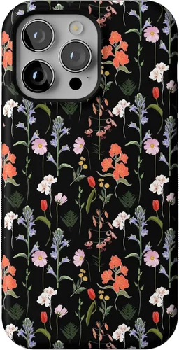 Vista 24 de Casely - Funda para iPhone 14 Pro Max, flores pintadas, Frida Kahlo Floral Girly, compatible con MagSafe