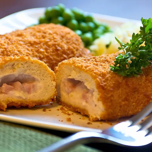 Vista 6 de Today Gourmet Foods of NC -Pechugas de pollo deshuesadas sin hueso Cordon Bleu de estilo casero sin cocer 12-7oz Porciones