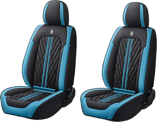 Vista 9 de Juego de fundas de asiento de automóvil de cuero nappa impermeables y transpirables de ajuste universal, cojín protector para vehículo automotriz