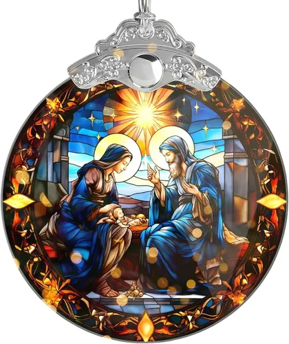 Vista 17 de Adornos de Navidad cardenales, adorno cardenal, simbolizando amor y memoria, elegante regalo de recuerdo navideño para familiares y amigos