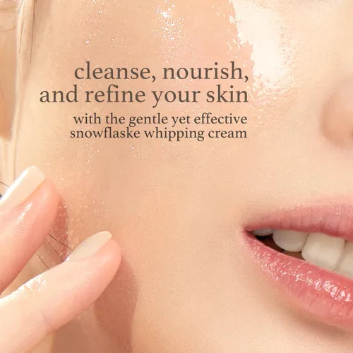 Vista 4 de NOONI Limpieza facial - Limpiador batido de copo de nieve Cuidado de la piel de vidrio coreano, Kbeauty, lavado facial, elimina impurezas