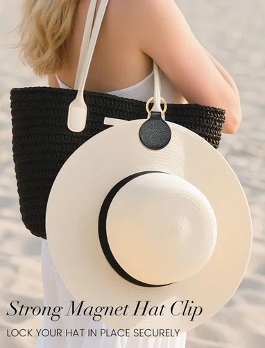 Vista 44 de Niveaya Clip magnético para sombrero para viajar en la bolsa, gancho de almacenamiento magnético, accesorio esencial de viaje de vacaciones
