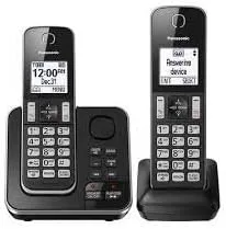 Vista 2 de Panasonic KX-TGD392B Dect 6.0 2 Teléfono fijo (renovado)