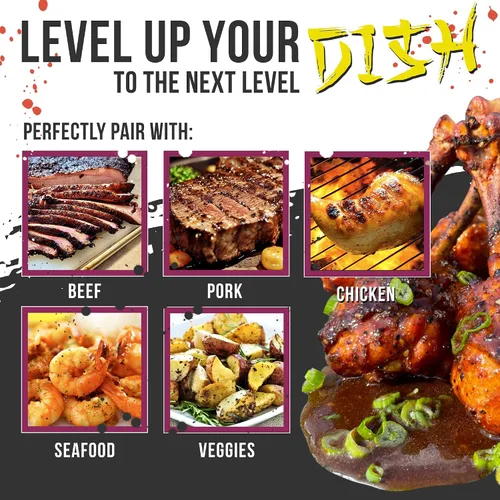 Vista 4 de Lane's BBQ Q-NAMI Rub Seasoning Sabor asiático Sin gluten Sin MSG ni conservantes (4 onzas)