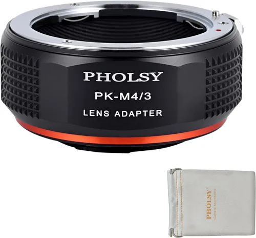 Vista 17 de PHOLSY - Adaptador de lentes compatible con lente Nikon F (tipo G) a cámara MFT M4/3 Manual Mount Converter with Aperture Control Ring Compatible
