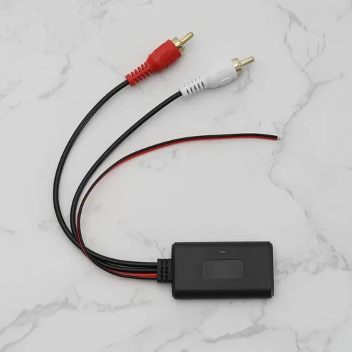 Vista 7 de Adaptador de audio Bluetooth 5.0 para coche, 2 entrada RCA, inalámbrico, Bluetooth, módulo, AUX, cable adaptador para radio de coche, altavoz