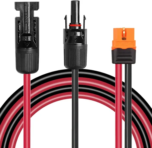 Vista 18 de MOOKEERF Cable solar a XT60i – 2 piezas de panel solar de 2 pies a XT60i adaptador adaptador cable de extensión para estación de energía portátil