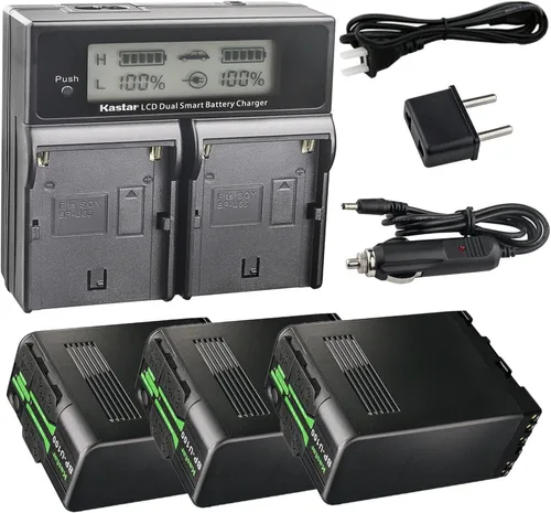 Vista 5 de Kastar BP-U100 AC LCD Cargador rápido dual compatible con Sony PMW-EX3 PMW-EX3R PMW-EX160 PMW-EX260 PMW-EX280 PMW-F3 PMW-F3K PMW-F3L XDCAM EX HD422