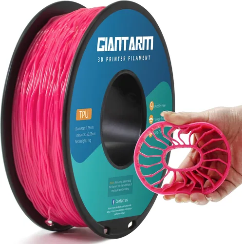 Vista 31 de GIANTARM Filamento PETG, precisión dimensional de 1.75 mm +/-0.02mm, carrete de 1 kg (2.2 libras), embalaje al vacío, para impresoras 3D, verde