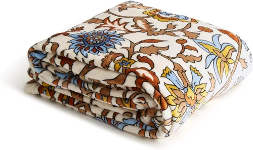 Vista 17 de Vera Bradley cobija de felpa extragrande para mujer, Individual/individual XL