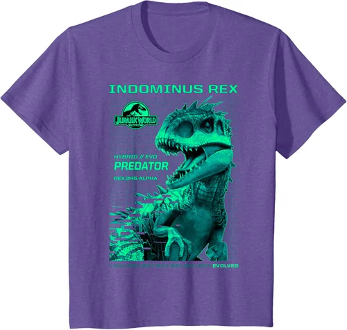 Vista 60 de Jurassic World Indominus Rex Hybrid Predator T-Shirt Small Negro