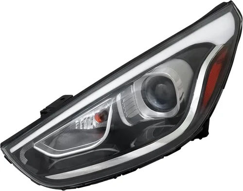 Vista 8 de ALLIGATOR AUTO LIGHTS Conjunto de faros halógenos compatible con Hyundai Tucson 2014-2015 con certificación CAPA, bombillas incluidas, lado