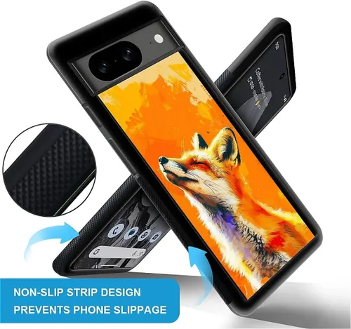 Vista 690 de Compatible con Google Pixel 4A 5G Mobile Case Creative Acrylic Panel trasero Silicona Protección Grip especialmente diseñado para Google Pixel 4A 5G