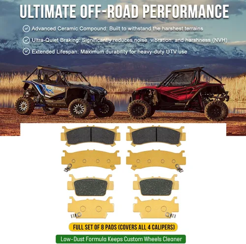 Vista 5 de Para Honda Pioneer 2016-2021 Honda Pioneer 1000/2016-2021 Honda Pioneer 1000-5/2019-2021 Honda Talon 1000R y 1000X - Reemplaza 06451-HL4-A01 Disco
