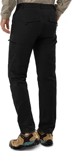 Vista 2 de 33,000ft Pantalones de senderismo para hombre, 6 bolsillos, resistentes al agua, ligeros, pantalones de pesca para viajes al aire libre, trabajo