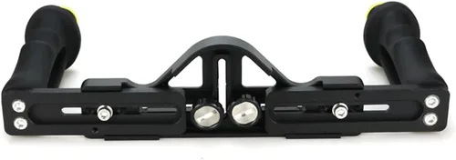Vista 2 de Seafrogs Bandeja de aluminio con doble asa para carcasa de cámara subacuática Dual-handle aluminium tray with 1/4 thread and ball mounts for