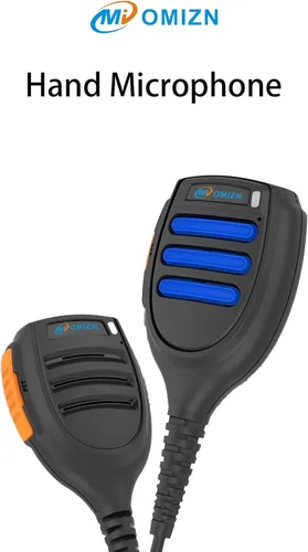 Vista 2 de Walkie Talkies Micrófono con altavoz, PTT, 2 pines tipo K, radios bidireccionales de mano, micrófono de hombro, compatible con TP80 (paquete de 1)