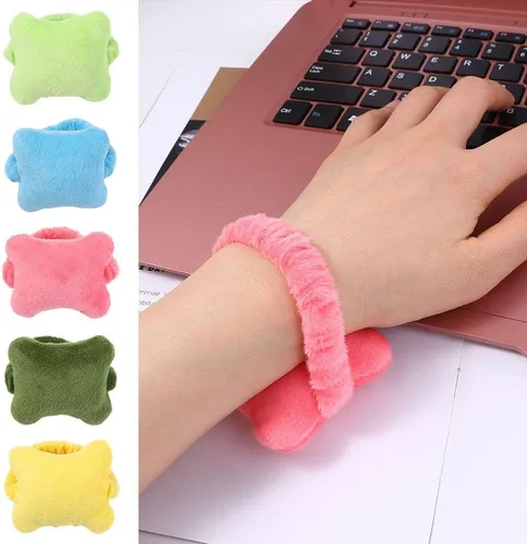 Vista 7 de Almohada de muñeca Mini Protector de muñeca Accesorios para computadora portátil Alfombrilla especial para mouse Juego de muñequeras (verde militar)