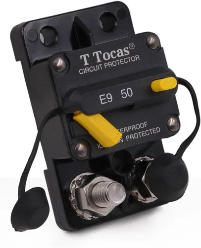 Vista 63 de E69 Interruptor de circuito de 10 A T3 con restablecimiento manual Mini de montaje en superficie IP66 Interruptor conmutable de 10 A