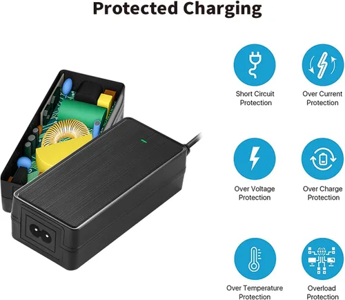 Vista 7 de Adaptador de corriente de CA a CC de 12 V, 5 A, 60 W, 100-240 V a 12 V, convertidor de enchufe para encendedor de cigarrillos de automóvil, fuente