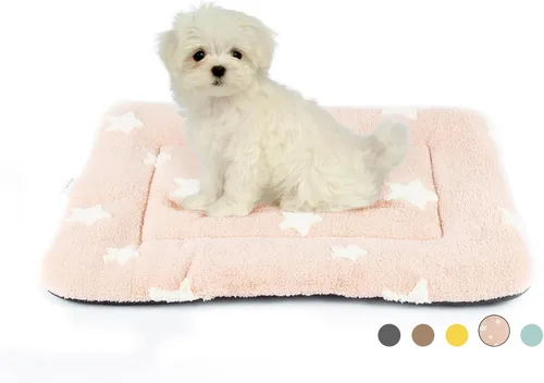Vista 14 de Mora Pets - Cama para gatos de interior lavable, almohadilla antideslizante para jaula de perros, linda cama para perros con estrellas para perros